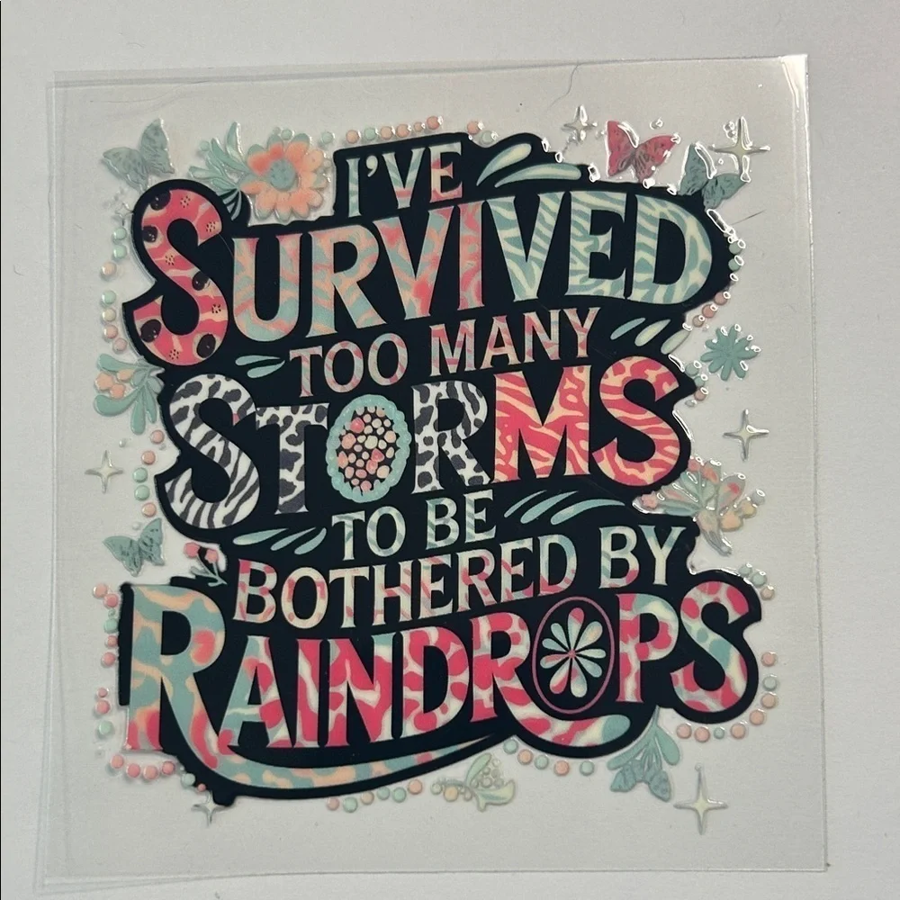 Survived Storms Cup Decal D5